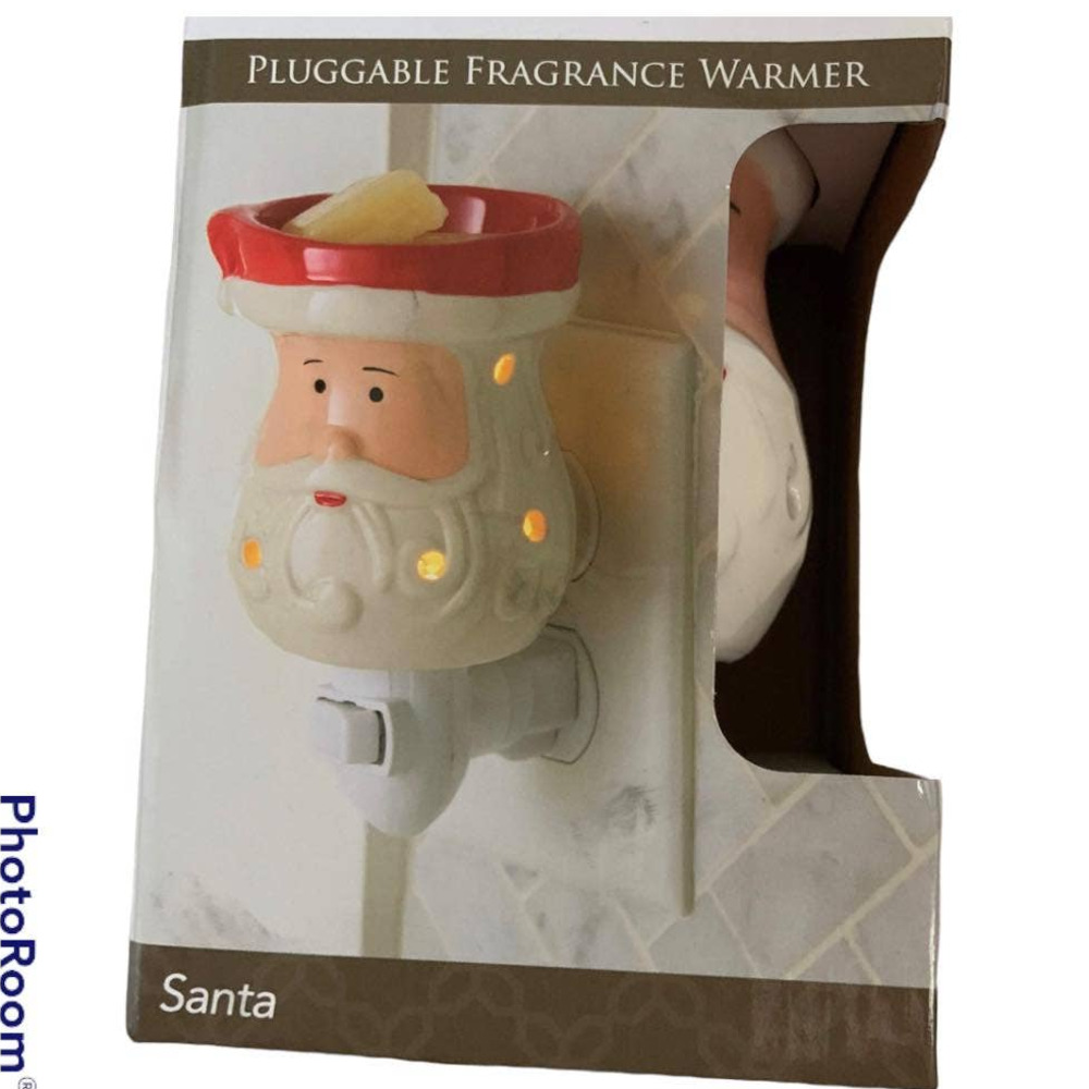 Candle Warmers Santa Claus Pluggable Fragrance Warmer Use With Wax Melts Ceramic